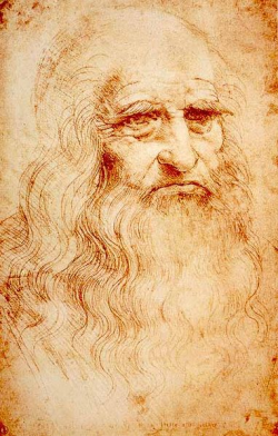 Leonardo self-portrait Leonardo as an old man (self-portrait)