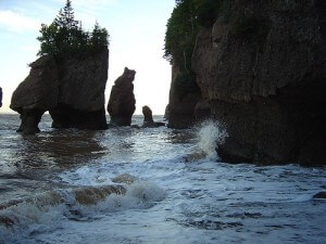 Bay of Fundy and the famous rock formations
