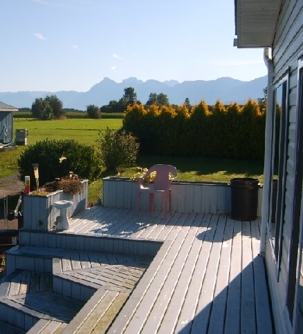 September morning Looking east from our new home